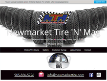 Tablet Screenshot of newmarkettire.com